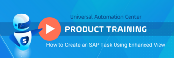 Learn how! Watch this training video of the Universal Connector for SAP Enhanced View, which helps SAP business users automate jobs within their SAP applications