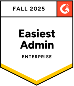 G2 Badge Easiest Admin Enterprise