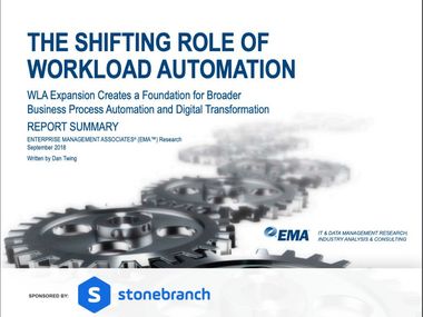 Analyst report: EMA Report- the Shifting Role of Workload Automation