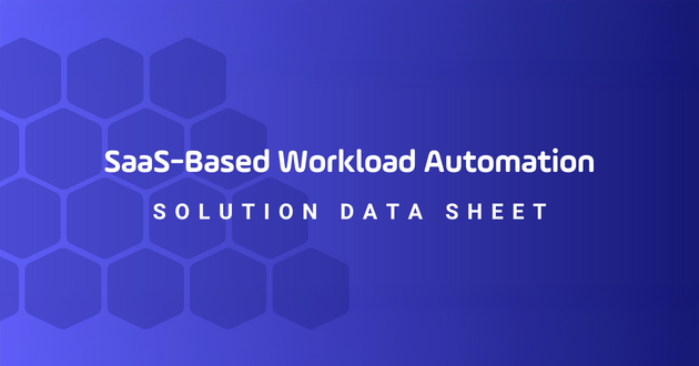 Saas-based workload automation data sheet