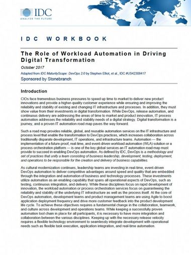 Analyst report- The Role of Workload Automation in Driving Digital Transformation, Download now