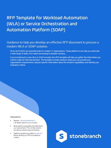 Download the RFP Template for Workload Automation (WLA) or Service Orchestration and Automation Platforms (SOAP)