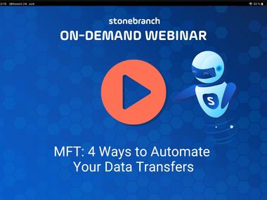 Demonstration | MFT: 4 Ways to Automate Your Data Transfers Watch the webinar now! Demonstration | MFT: 4 Ways to Automate Your Data Transfers