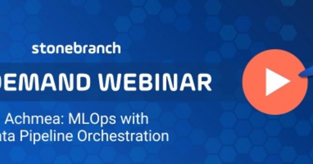 Watch the webinar now: Achmea: Accelerate MLOps with Data Pipeline Orchestration
