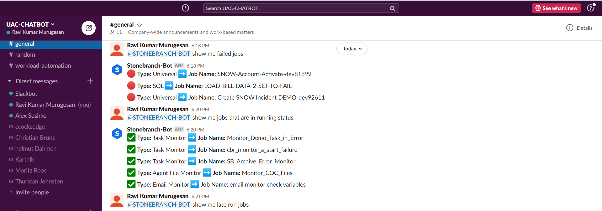 Slack Self-Service IT Automation Slack and Stonebranch Self-Service IT Automation with Slack and Stonebranch