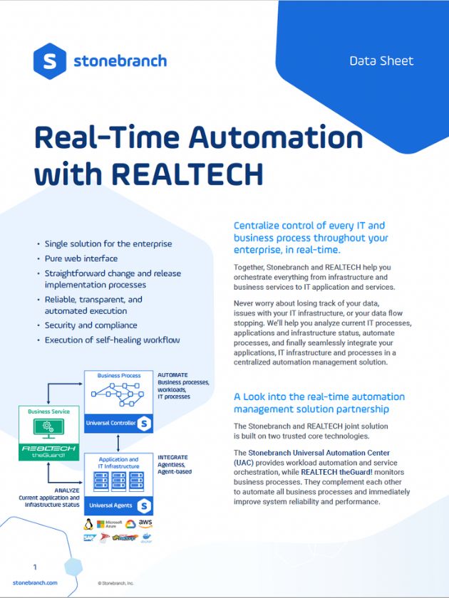 Data sheet: Real time automation- REALTECH download