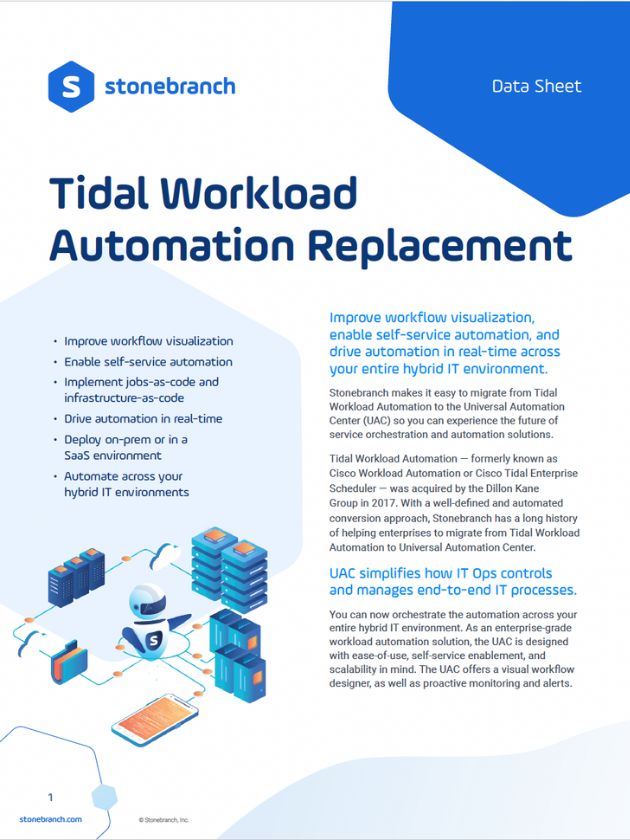 Replace Tidal WLA - Alternative - Screenshot Header Datasheet