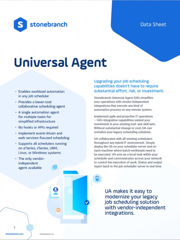 Data sheet: Universal agent- download now