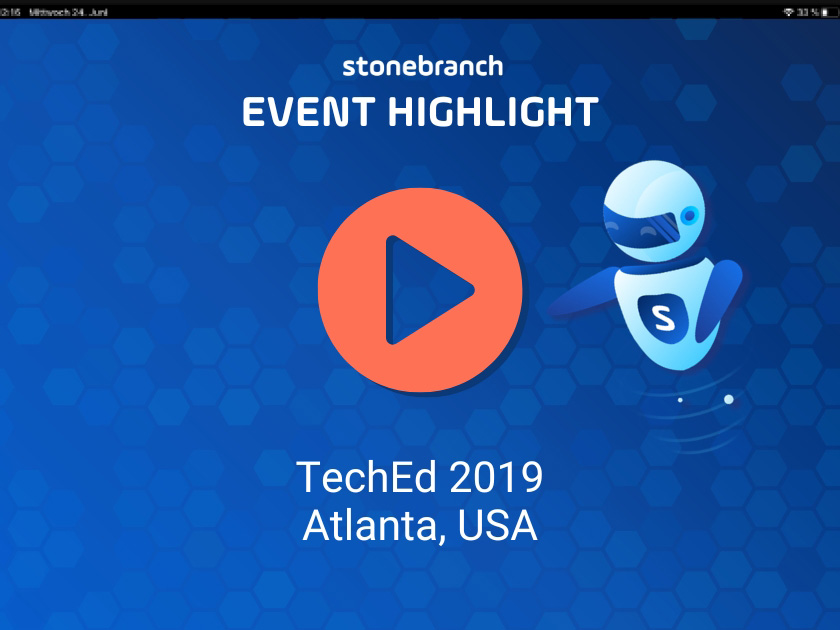 TechEd 2019: Stonebranch North American User Group Highlights Watch now! TechEd 2019: Stonebranch North American User Group Highlights