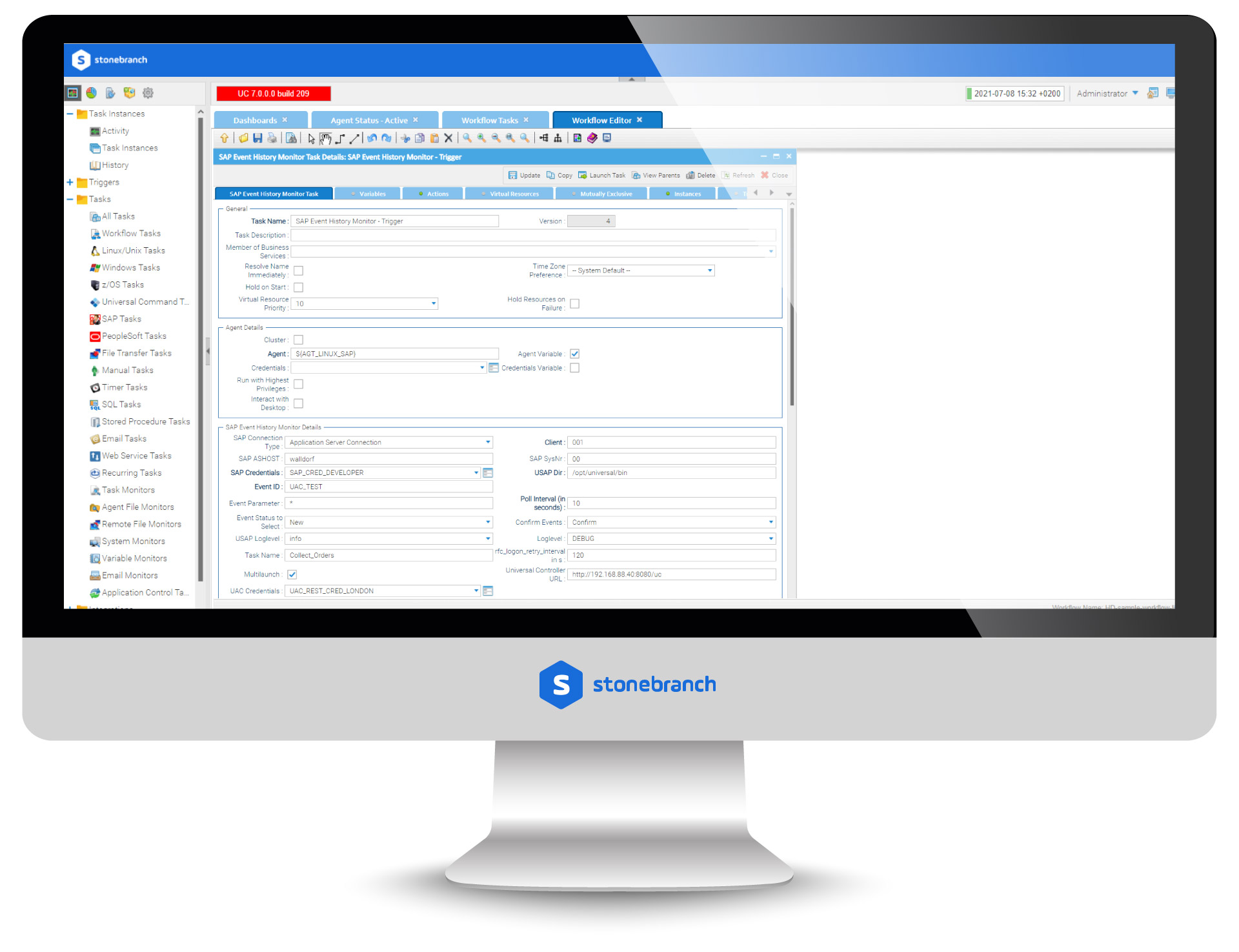 SAP: Event History Monitor