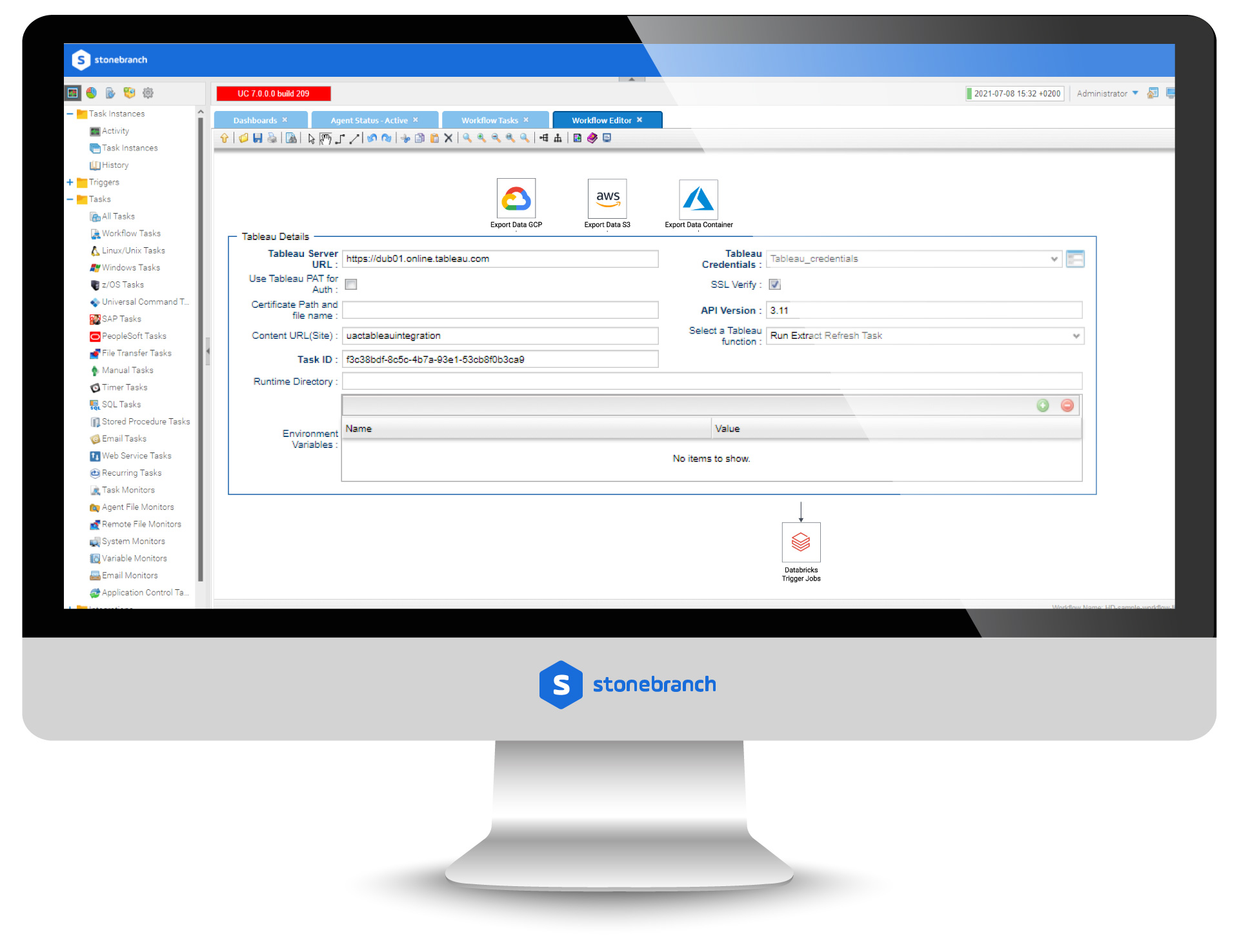 Tableau: Refresh Data Source