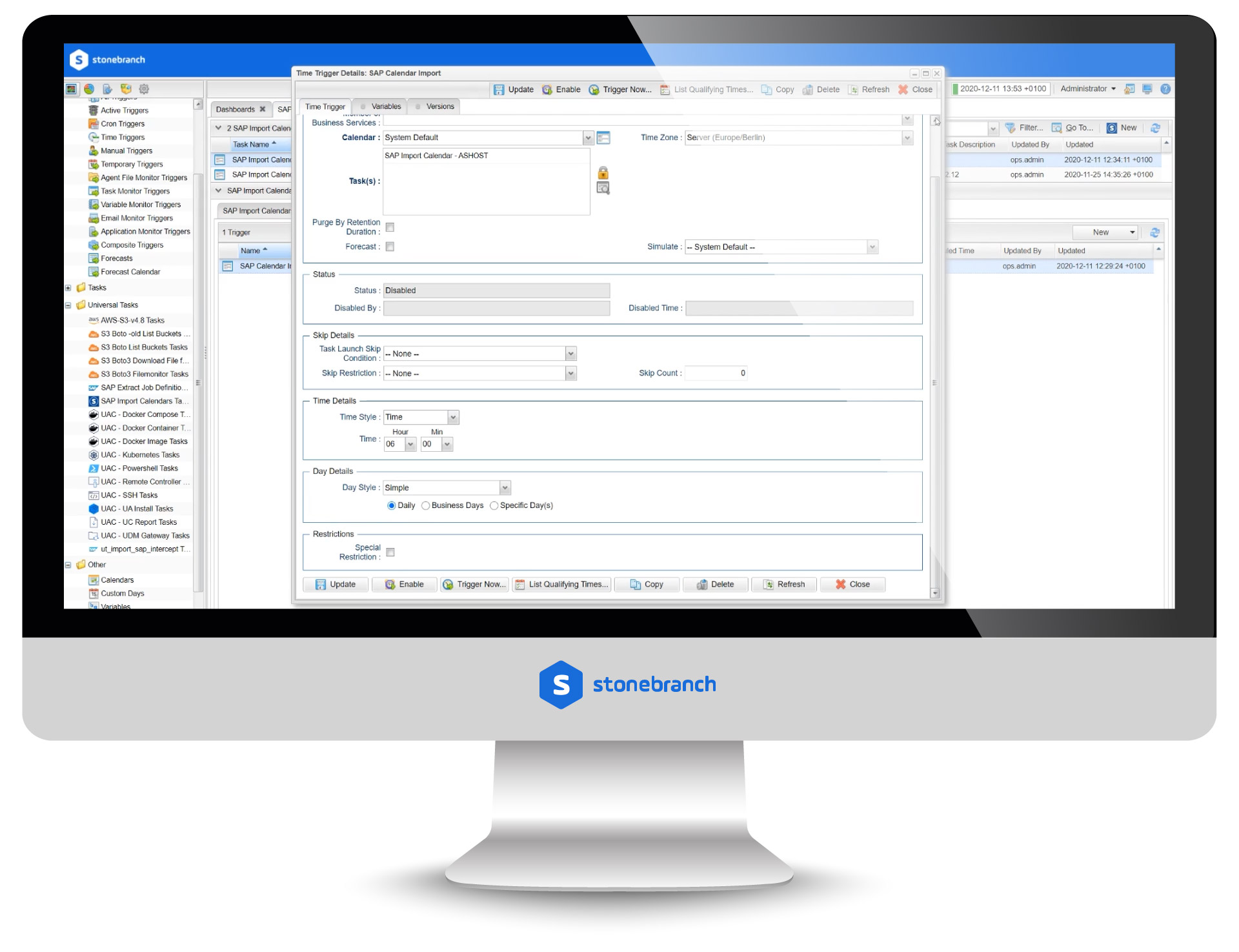 SAP: Calendar Import