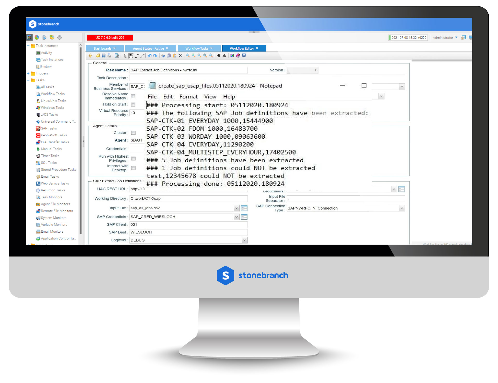 SAP: Extract Job Definitions