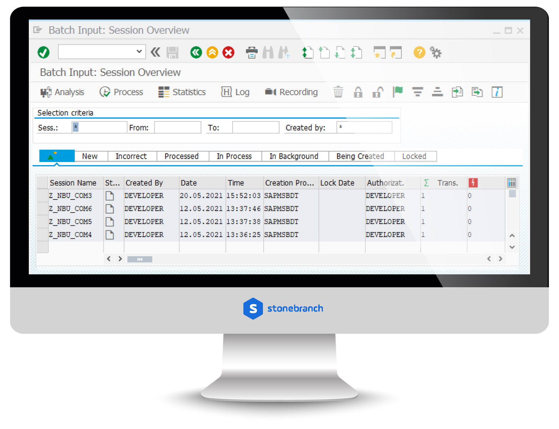 SAP: Batch Input Map